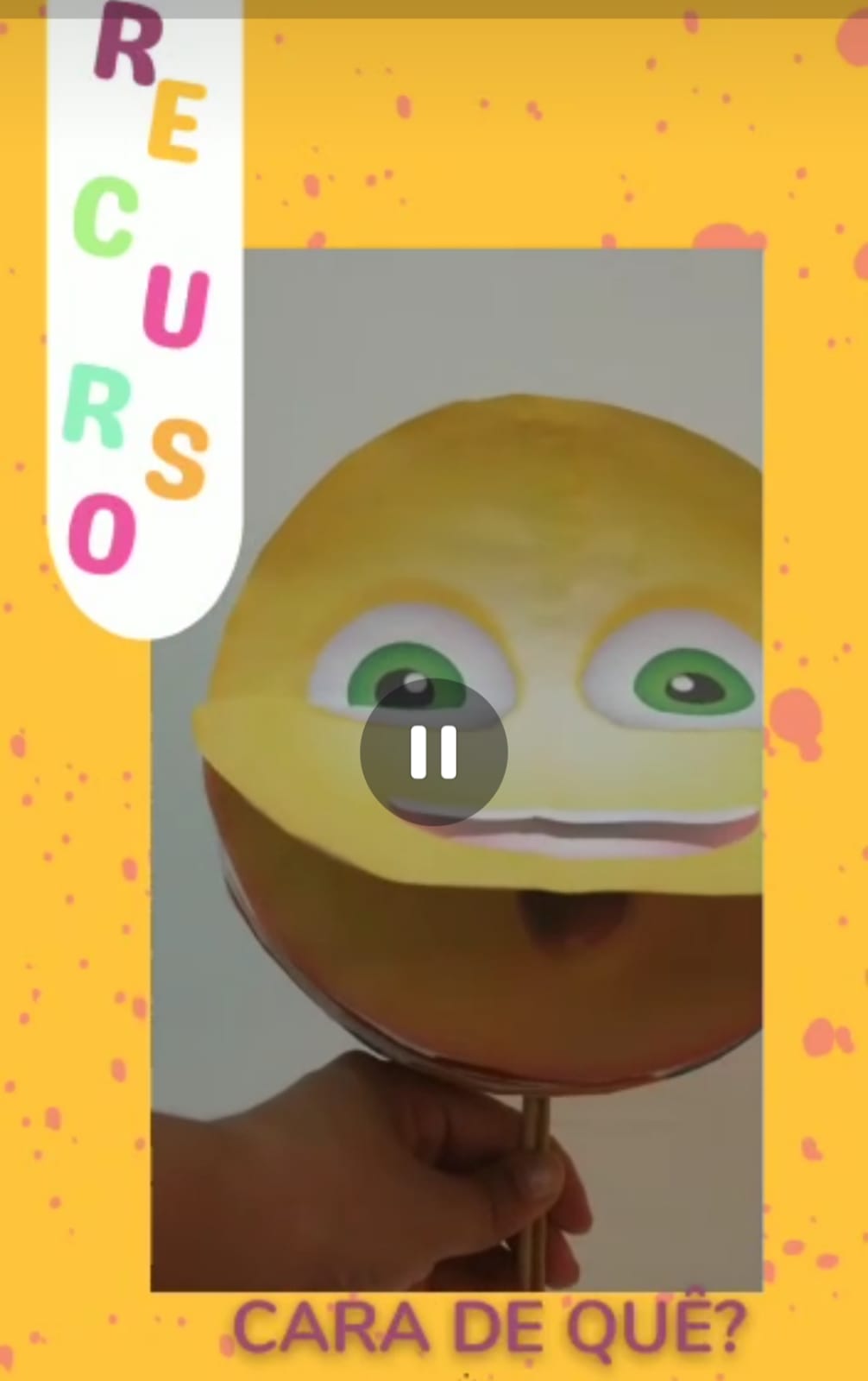 Atividades emoções- Cara de quê?