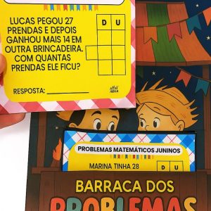 Barraca dos Probleminhas Matemáticos – Atividade Lúdica em PDF para Trabalhar Adição e Subtração
