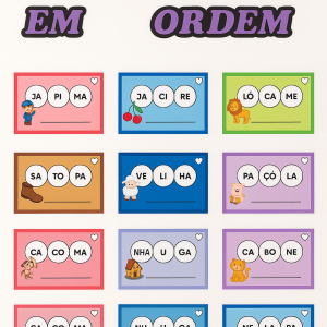sílabas em ordem